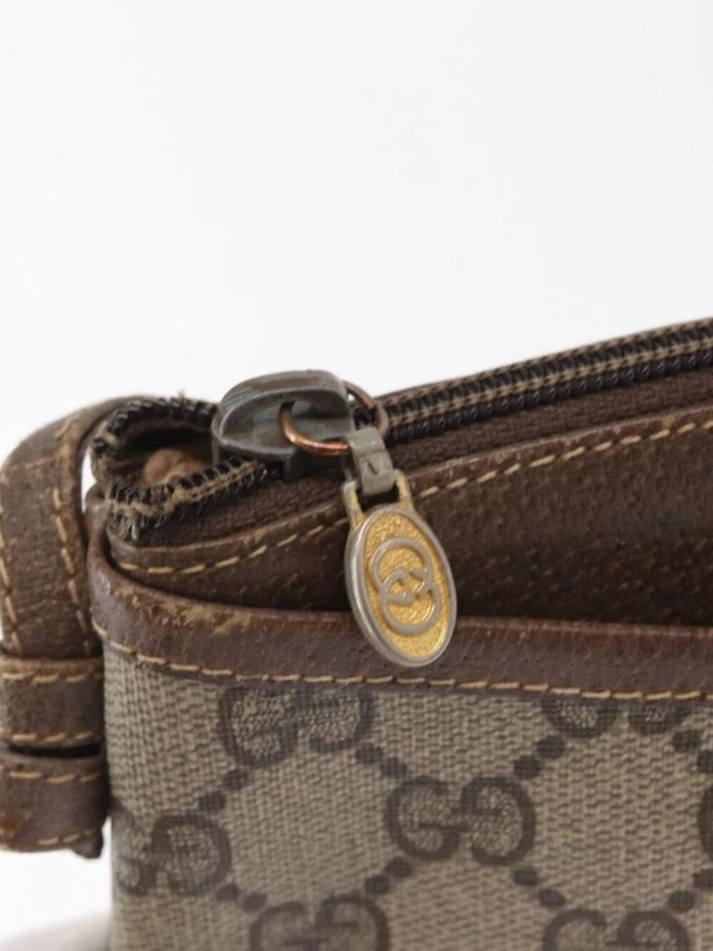 GUCCI GG Supreme Shoulder Bag PVC Beige Gold 904 02 020 Auth ep12554 - Picture 11 of 16